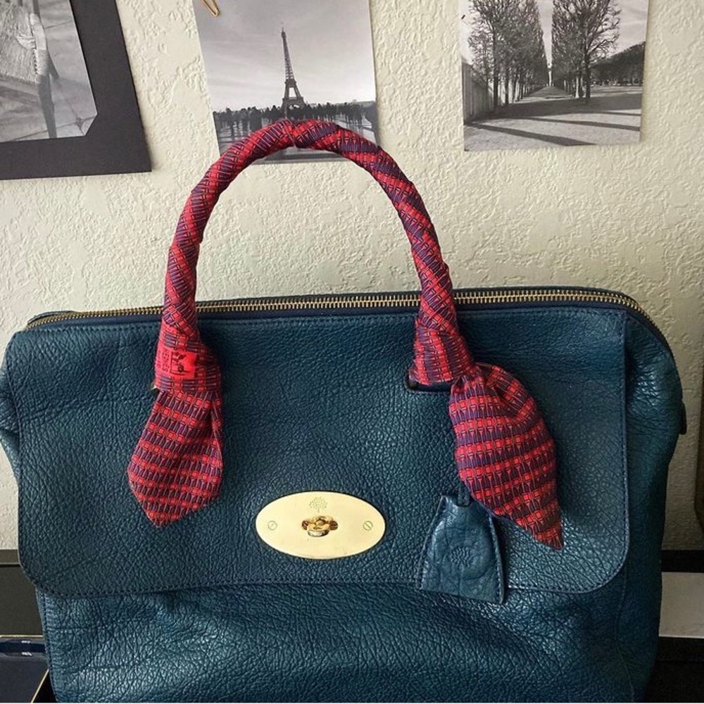Mulberry Del Rey Bag Dark Green Lambskin (missing hardware/discontinued)